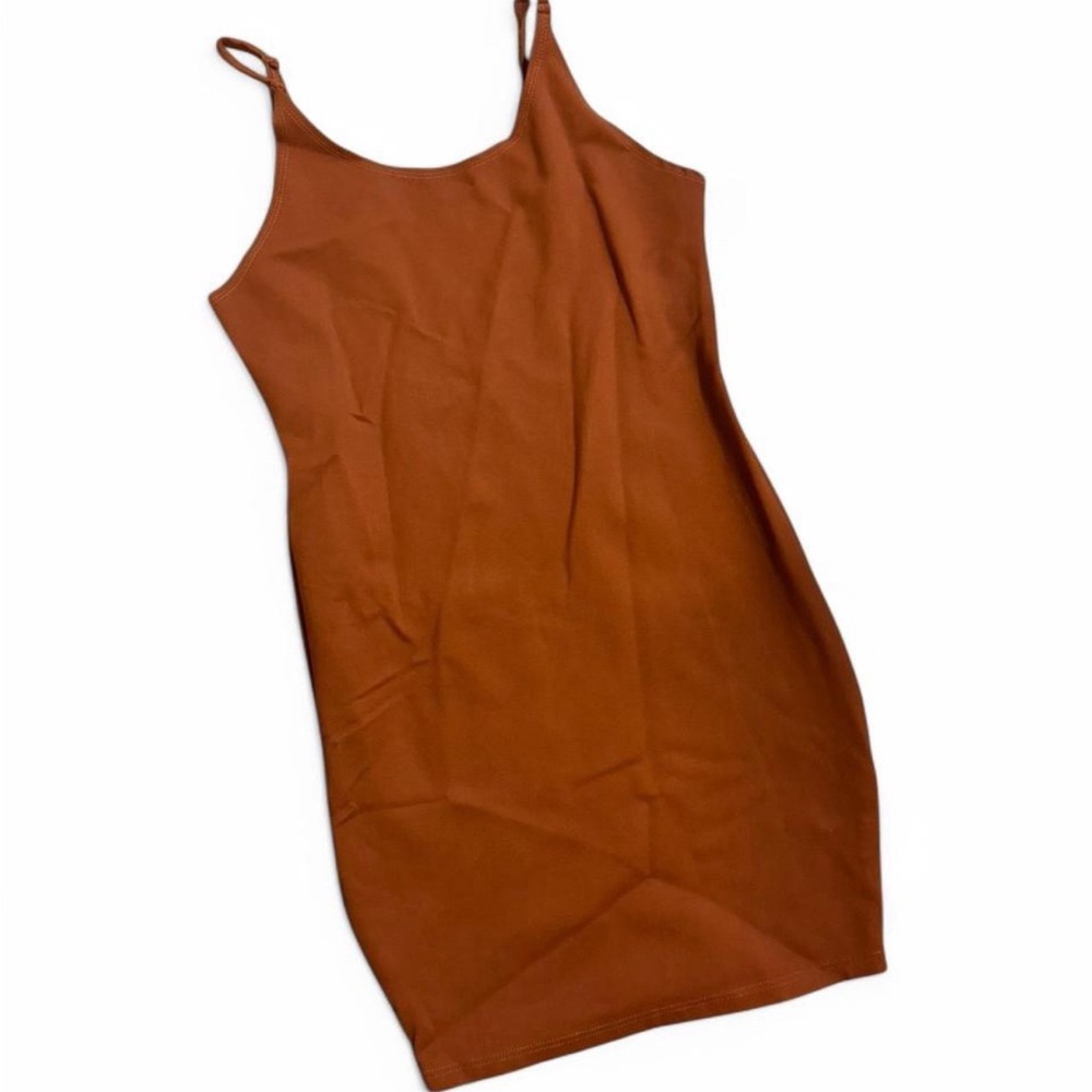 Orange Spaghetti Strap Dress